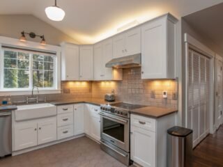 Freshly updated home interior with modern paint and hardware