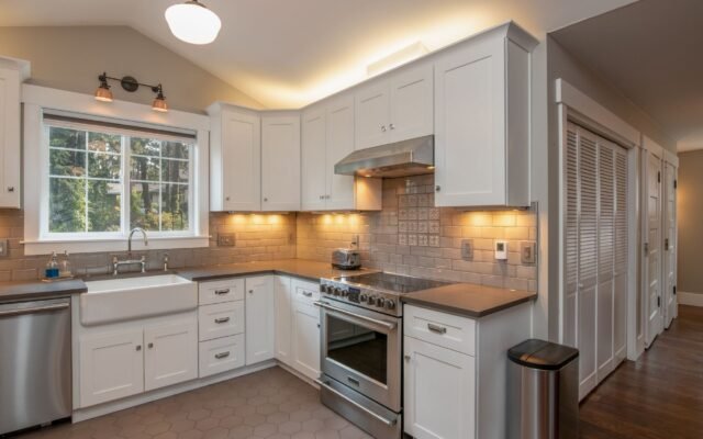 Freshly updated home interior with modern paint and hardware