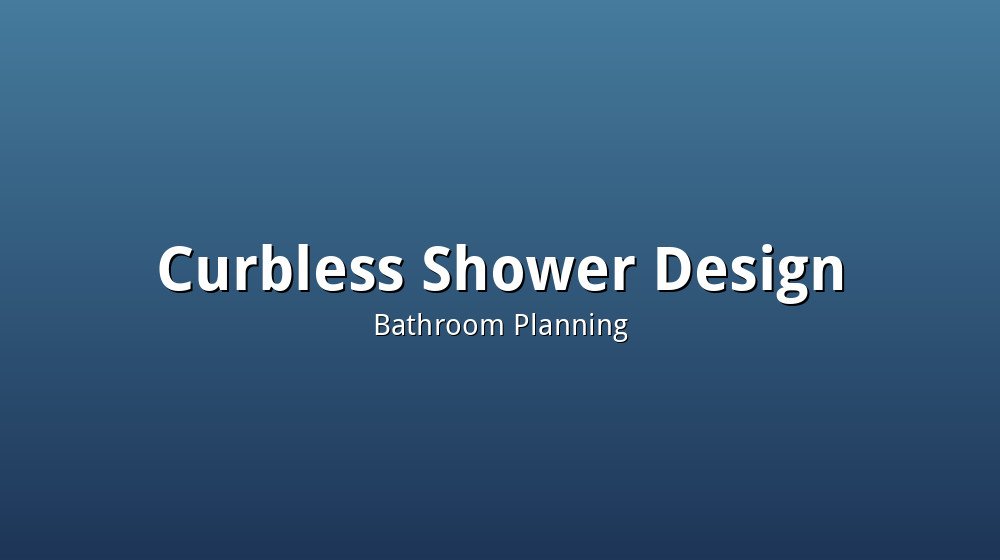 A curbless walk in shower with a built in bench designed for long term accessibility