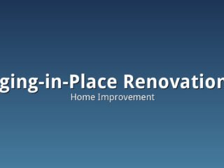A modern accessible home entryway with a zero step entry and wide doorway representing an aging in place renovation