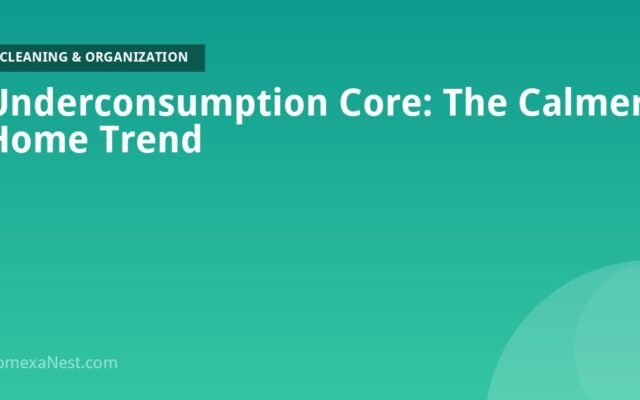 Underconsumption Core: The Calmer Home Trend