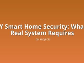 Illustration of a home security camera mounted near a front door with a connected app
