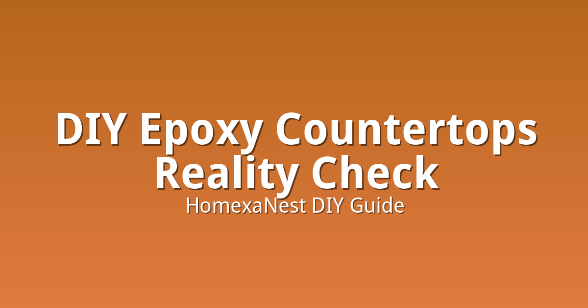 DIY Epoxy Countertops: What the Viral Trend Does Not Show You