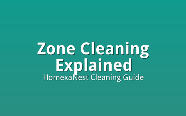 Weekly zone cleaning schedule chart on a refrigerator