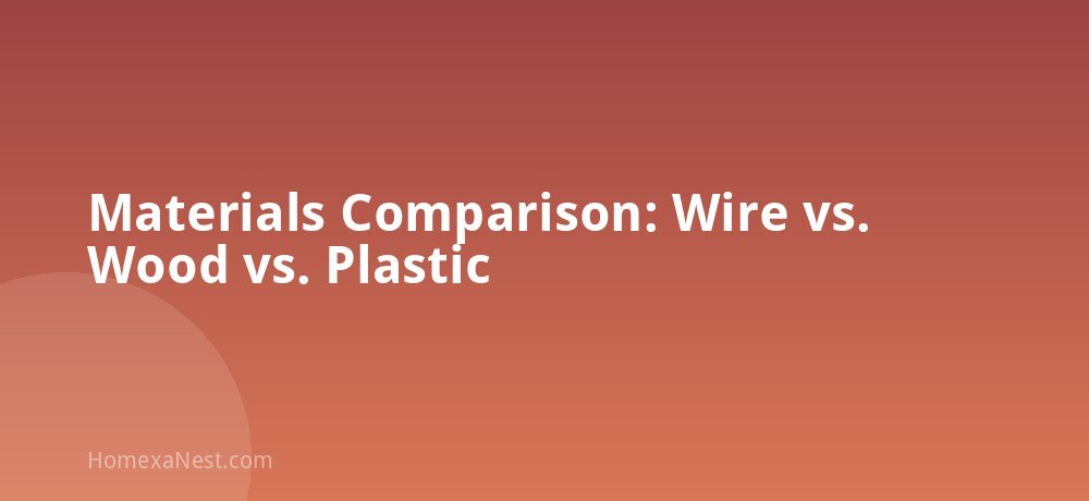 Materials Comparison: Wire vs. Wood vs. Plastic