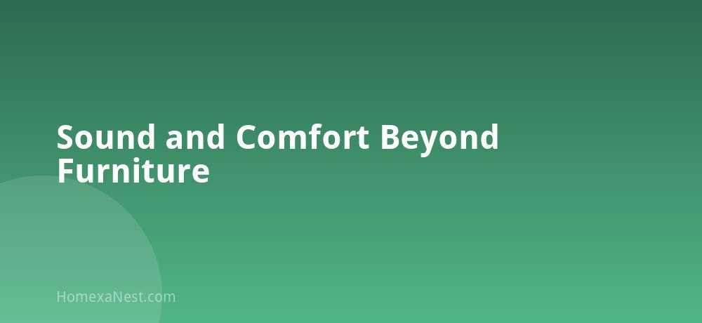 Sound and Comfort Beyond Furniture